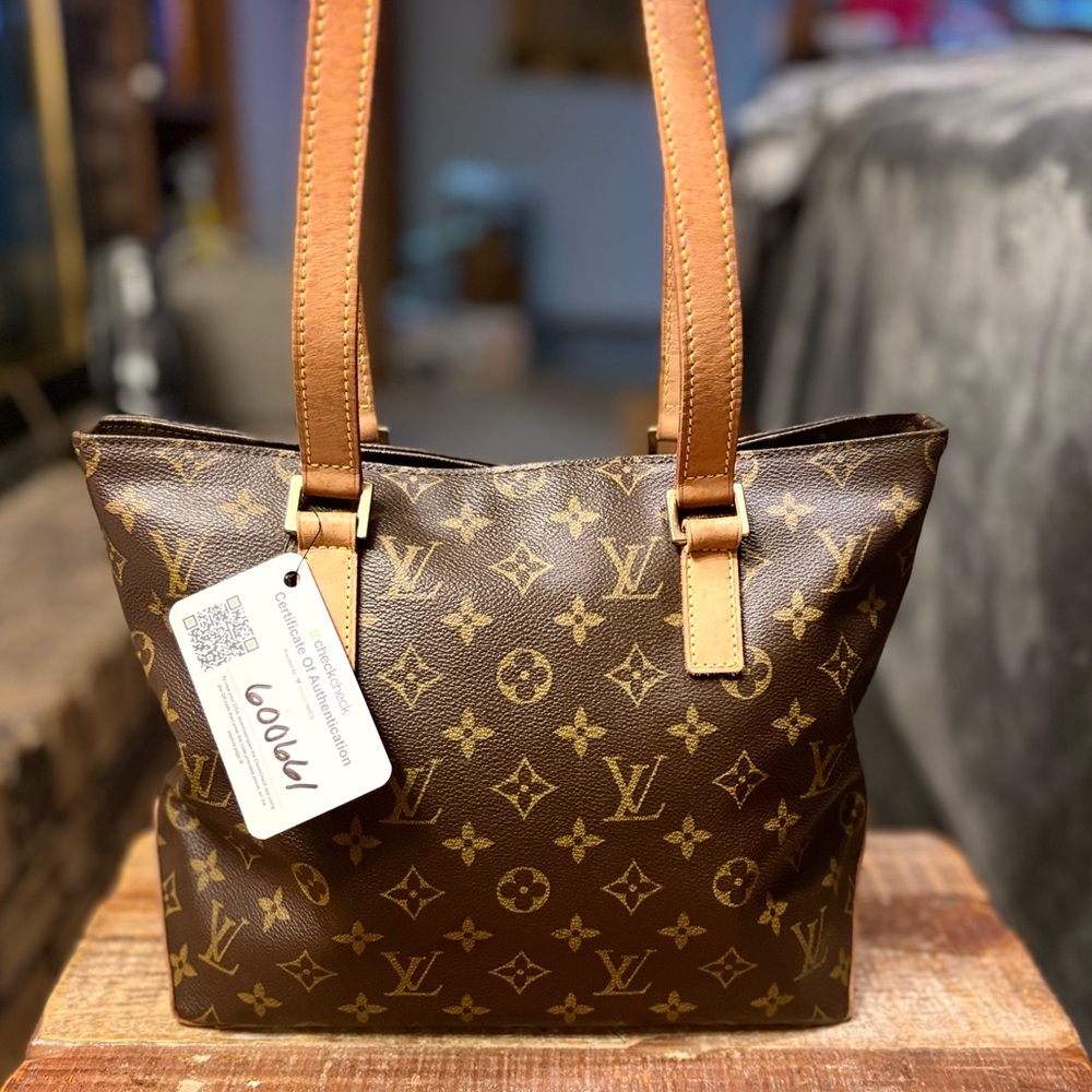 Authentic Louis Vuitton Cabas Piano Shoulder Bag Monogram Canvas + COA Included - Picture 12 of 16